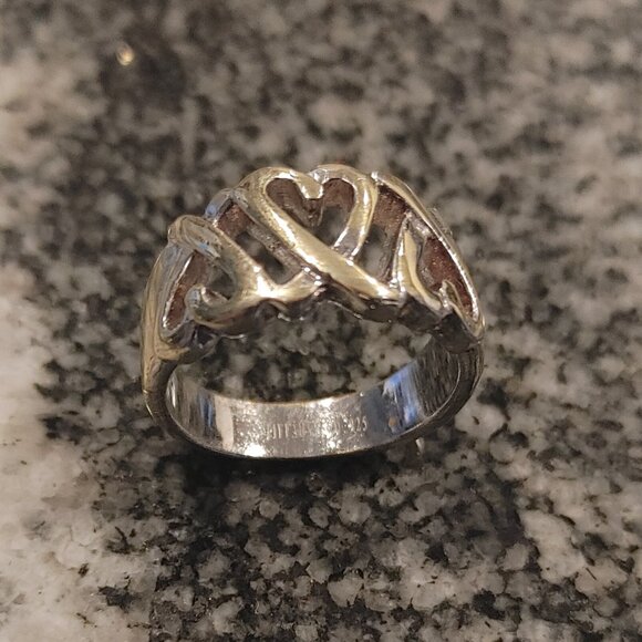 Loving Heart - Silver - Tiffany & Co. Ring, Size 6.5 - Picture 7 of 16